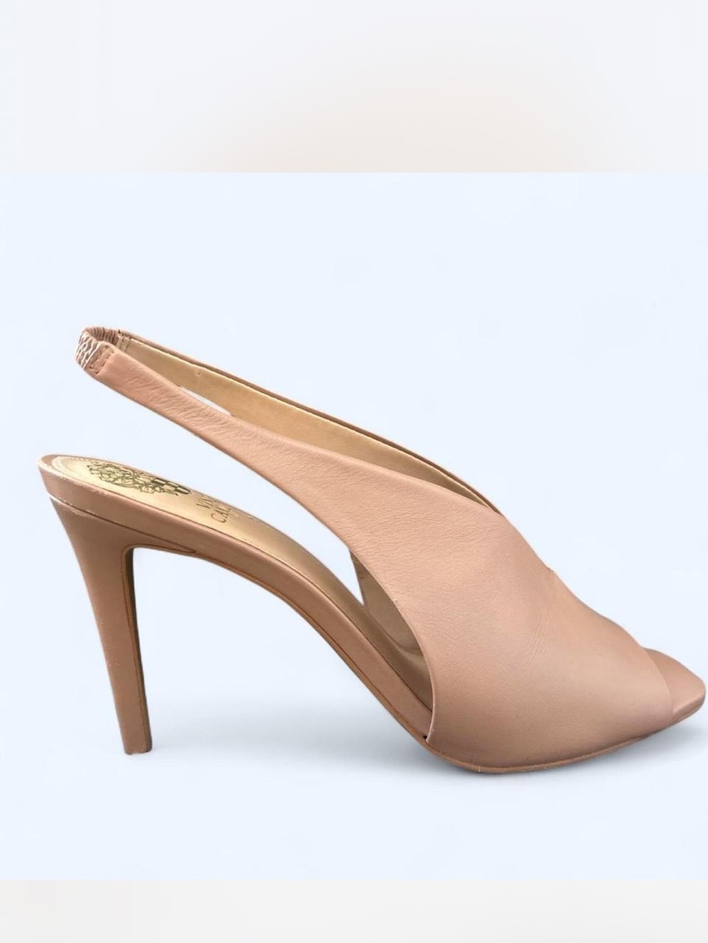 Vince Camuto Slingback Peep-Toe High Heel in Pink/Nude